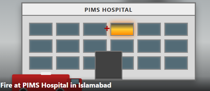 FIRE AT PIMS HOSPITAL